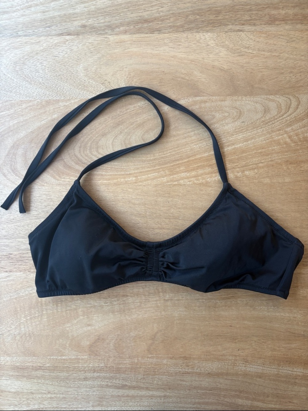 Victoria's Secret Black Halter Strap Bikini Top